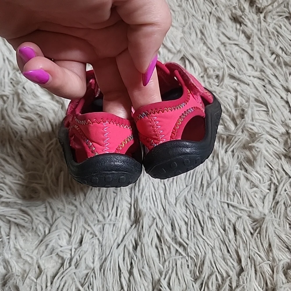 Kids Little Girls Nike Sunray Protected Sandals Neoprene 344993 Watersport 5
